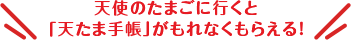 天使のたまごに行くと「天たま手帳」がもれなくもらえる